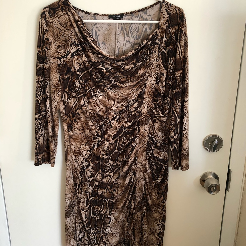 Snake skin print dress